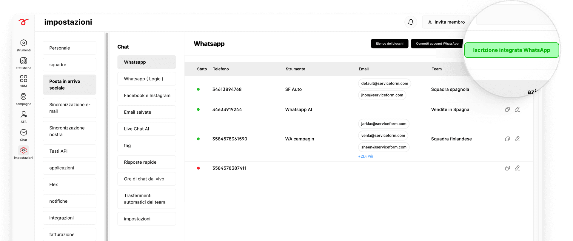Configurazione semplice